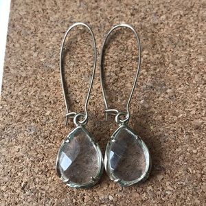 Kendra Scott Clear Dangle Earrings